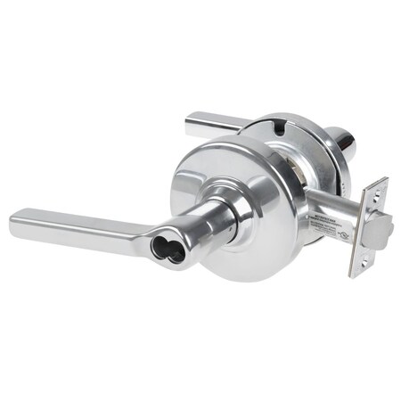 Schlage Grade 2 Storeroom Cylindrical Lock with Field Selectable Vandlgard, Latitude Lever, FSIC Less Core, ALX80J LAT 625